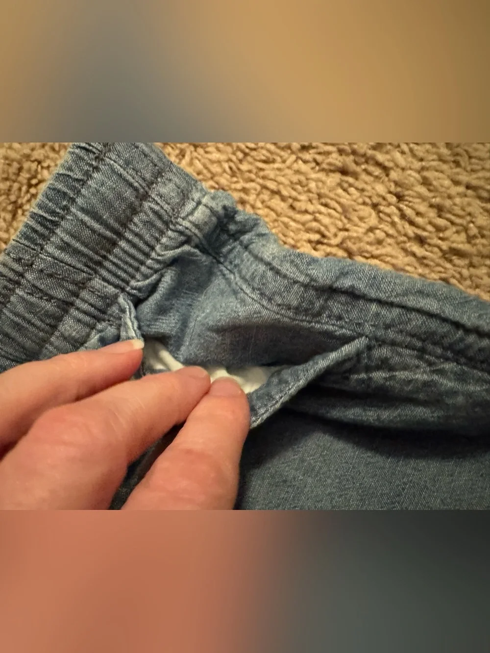 Adorable Baby Gap Boys 4T chambray Denim Pull-On Shorts 100% cotton Toddler boy